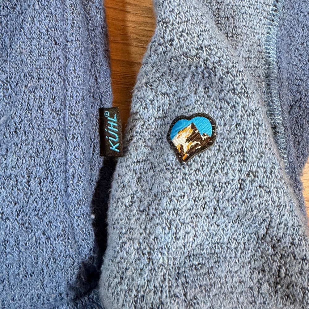 Kuhl Alfpaca Fleece Jacket Womens Medium Blue Full Zip Outdoor Midlayer Coat - Picture 5 of 14